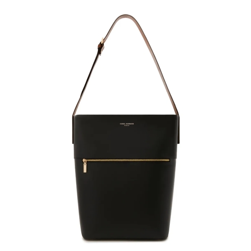 Isabel Bernard Isabel Bernard Honoré Flora black calfskin leather Schwarz Schultertasche