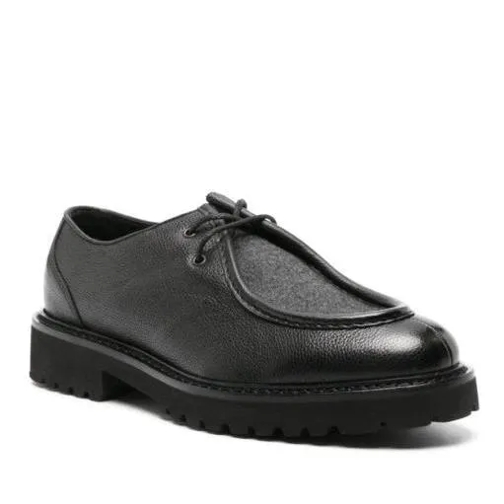 Doucal's Nero Derby Shoes Black Scarpe allacciate