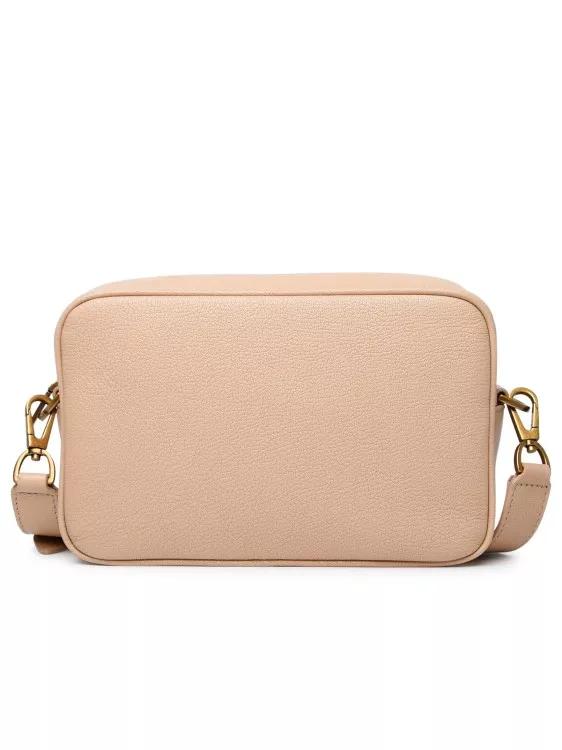 Golden Goose Shoppers Star' Camel Leather Bag in beige
