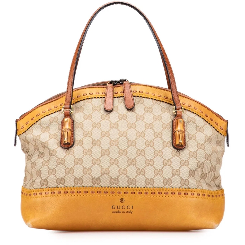 Gucci Fourre-tout GG Canvas Laidback Crafty Handbag braun