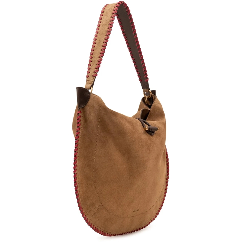 Isabel Marant Sac à bandoulière Borsa Oskan Hobo a Spalla beige(Image 2)