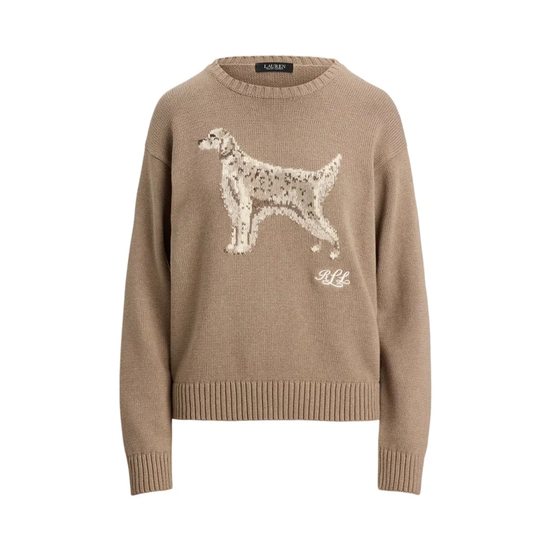 Lauren Ralph Lauren Pullover Riednee Long Sleeve Pullover With Ribbed Details Pink