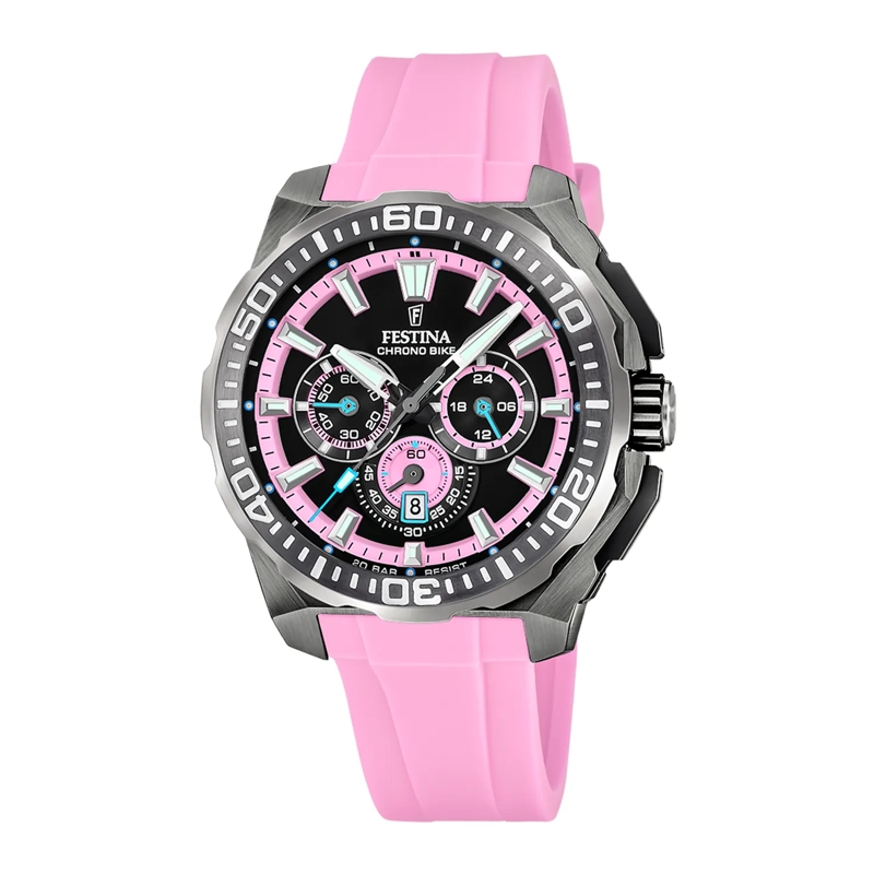 Festina Chronograph Chrono Bike Uhr Schwarz