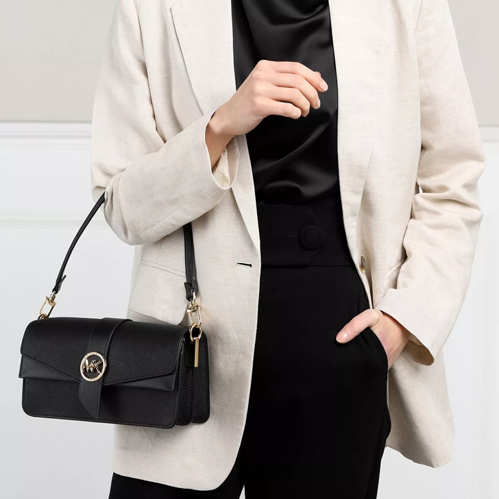 Michael Kors Greenwich Shoulder Bag Black Crossbody Bag