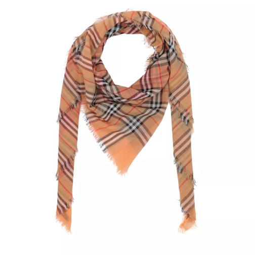Burberry Two-Tone Vintage Scarf Cotton Coral Halstuch
