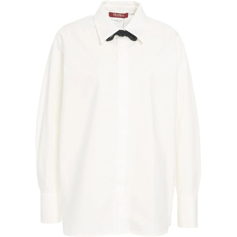 Max Mara Bluse Oversized shirt 'Roll' weiß