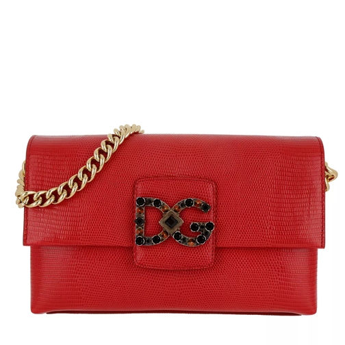 Dolce&Gabbana DG Millennials Medium Crossbody Bag Rosso Crossbody Bag