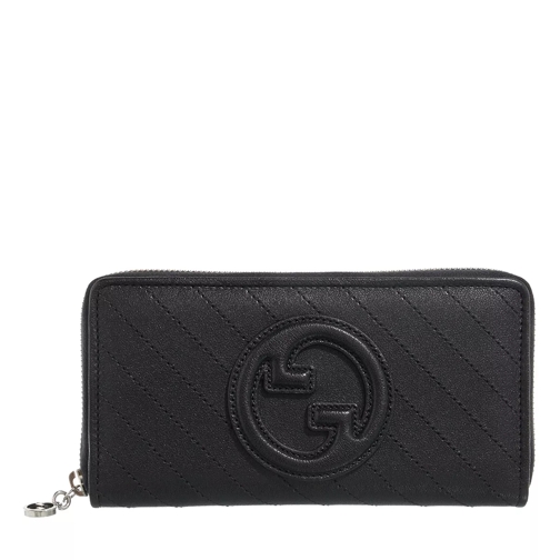 Gucci Blondie Zip Around Wallet Black Portemonnaie mit Zip-Around-Reißverschluss