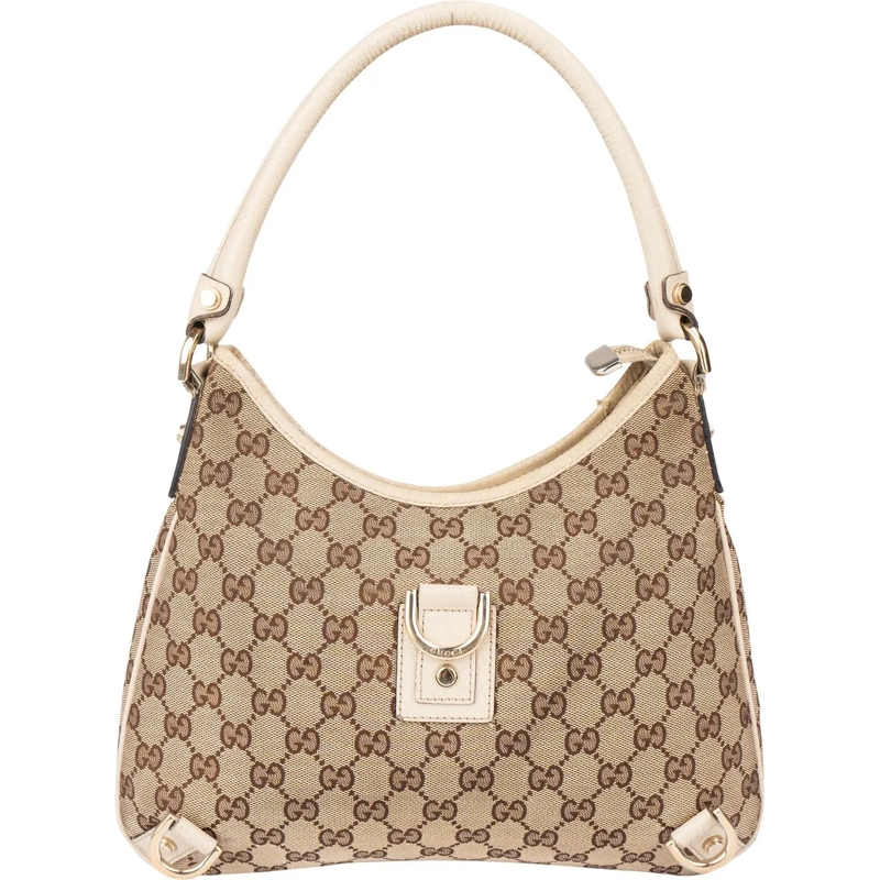Gucci Schultertasche Gucci GG Monogram Abbey Handbag braun