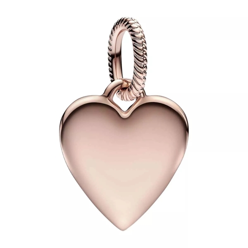 Pandora Engravable heart 14k rose gold-plated pendant No Color Pendant