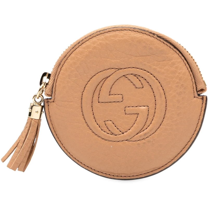 Gucci Geldbörse Leather Soho Coin Pouch braun
