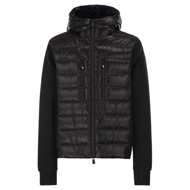 Moncler Daunenjacke Padded Hoodie With Zip Black