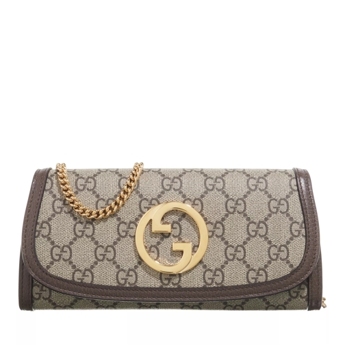 Gucci Blondie Continental Chain Wallet Ebony Portemonnee Aan Een Ketting