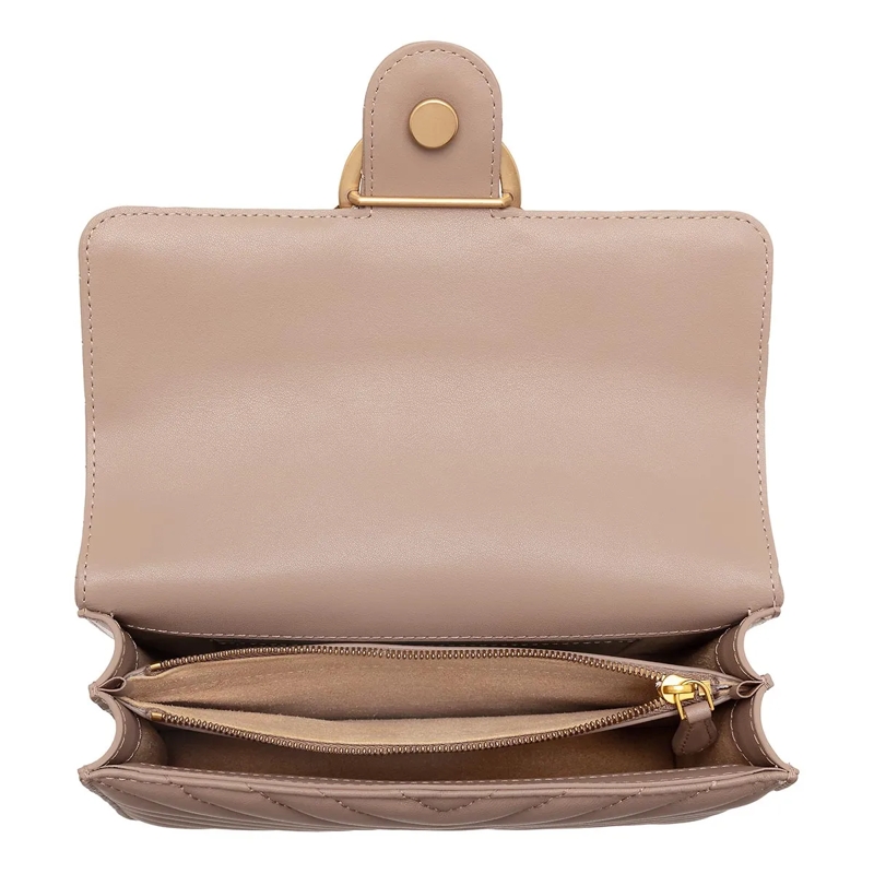 Pinko Minitasche Love One Mini Dc Biscotto Zenzero-Antique Gold(Image 10)
