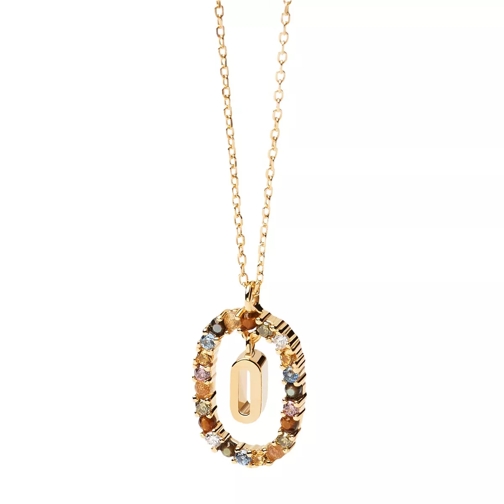 PDPAOLA Necklace Letter O Yellow Gold Mittellange Halskette