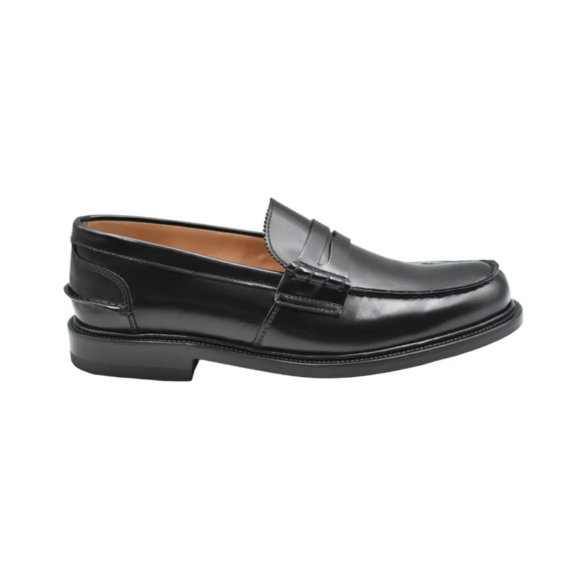 Mille885 Loafer Polished Black Leather Loafers Grey