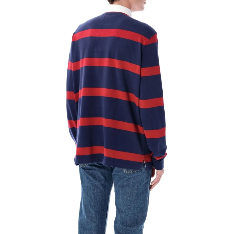Polo Ralph Lauren Polohemd Striped Cotton Rugby Jumper Blue