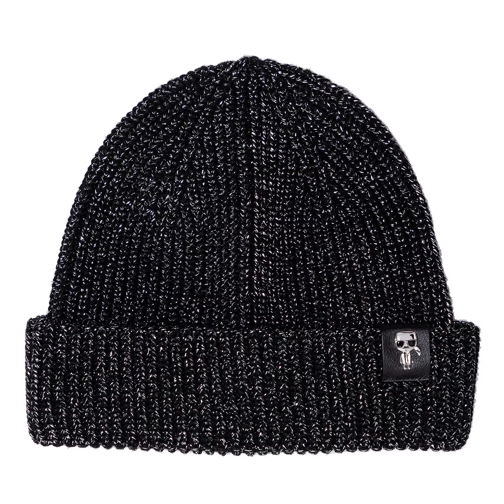 Karl Lagerfeld K/Ikonik 3d Pin Beanie Black Wool Hat