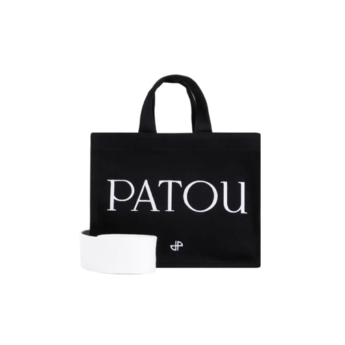 Patou Fourre-tout Black Small Tote Bag Black