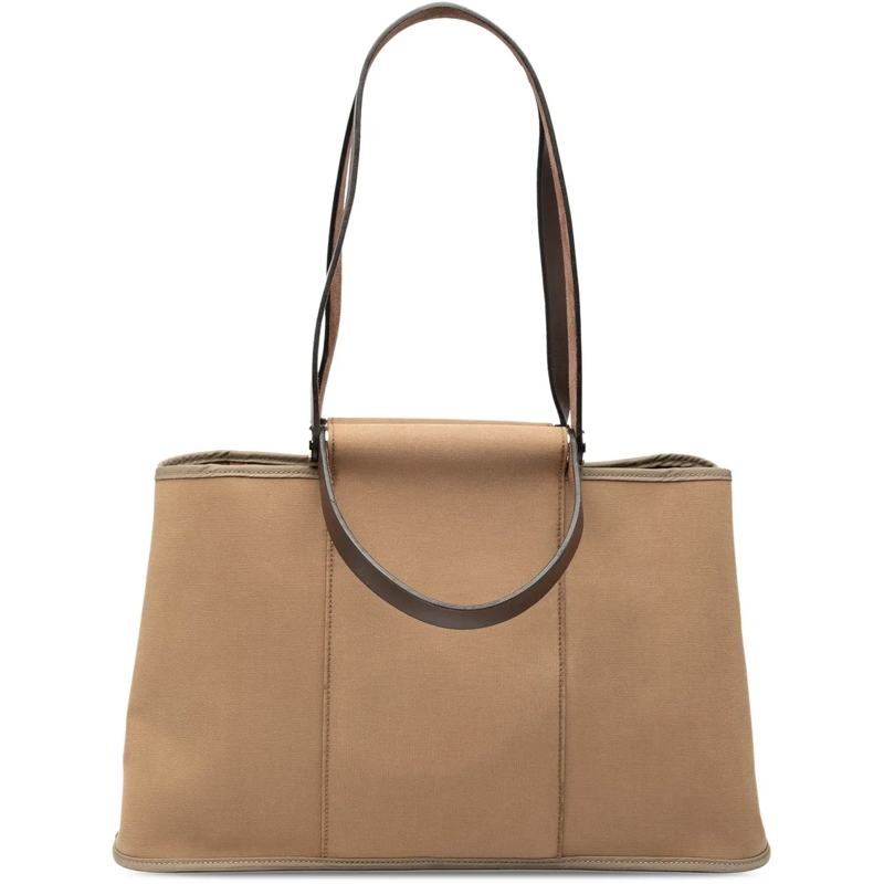 Hermès Schultertasche Toile Cabag Elan PM braun