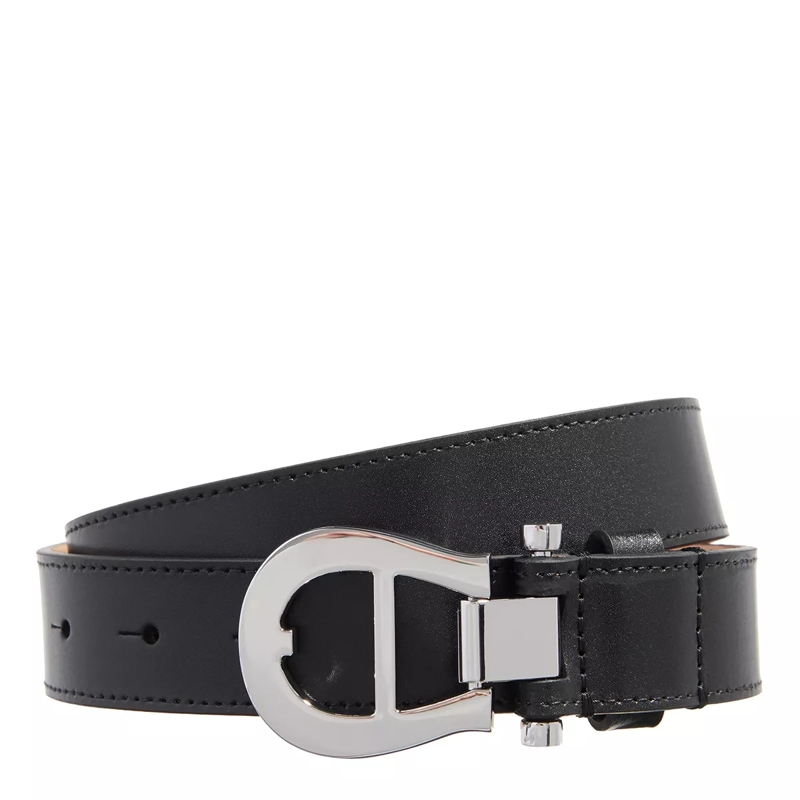 AIGNER Ledergürtel Logo Black