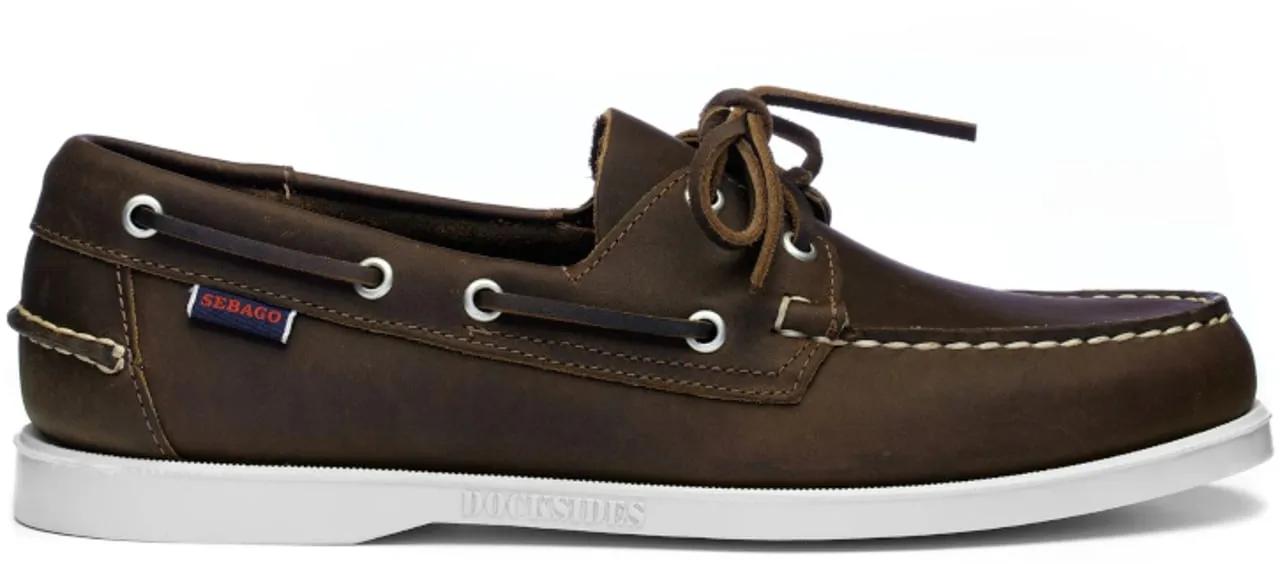 Sebago Loafer - Premium Leather Brown Boat Shoes - Gr. 40 (EU) - in Braun - für Herren