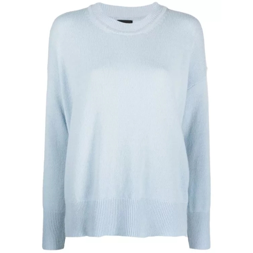 Roberto Collina Blue Wool Blend Sweater Blue Pull en laine