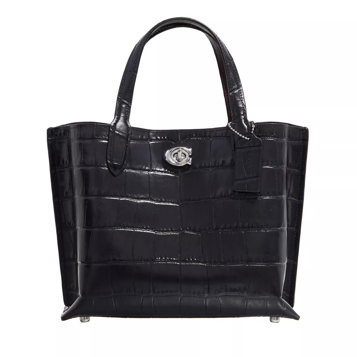 Coach Crossbody Bags - Embossed Croc Willow Tote 24 - Gr. unisize - in Schwarz - für Damen