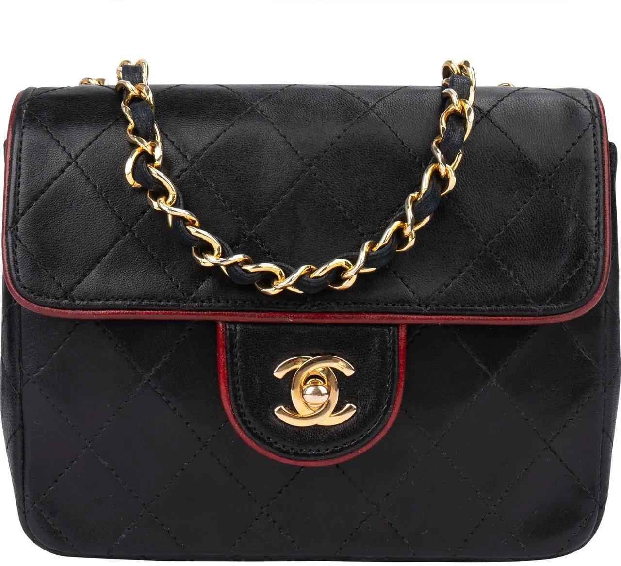 Chanel Crossbody Bags - Chanel Quilted Bicolor Lambskin 24K Gold Single Fl - Gr. unisize - in Bunt - für Damen