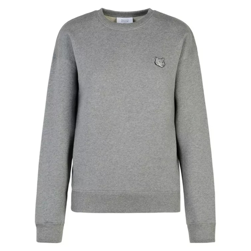 Maison Kitsune Bold Fox Head' Grey Cotton Sweatshirt Grey 