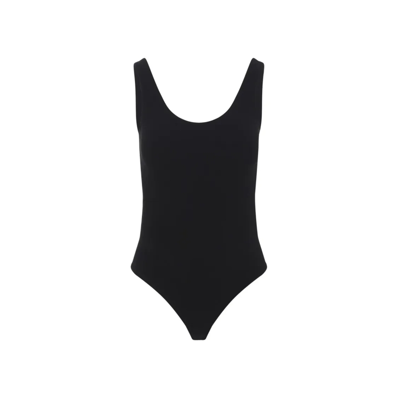 Wolford  Scoop Neck Bodysuit With High-Cut Leg Design Black