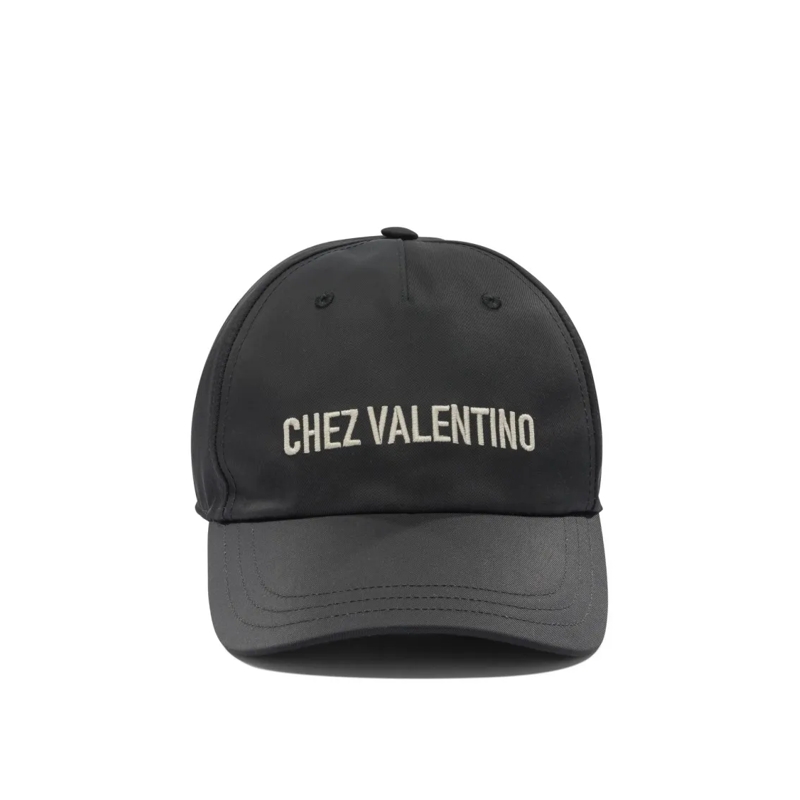 Valentino Garavani Hut Embroidered Six-Panel Baseball Cap Black