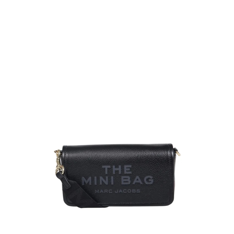 Marc Jacobs Pochette Rectangular Mini Bag In Soft Cow Leather Black