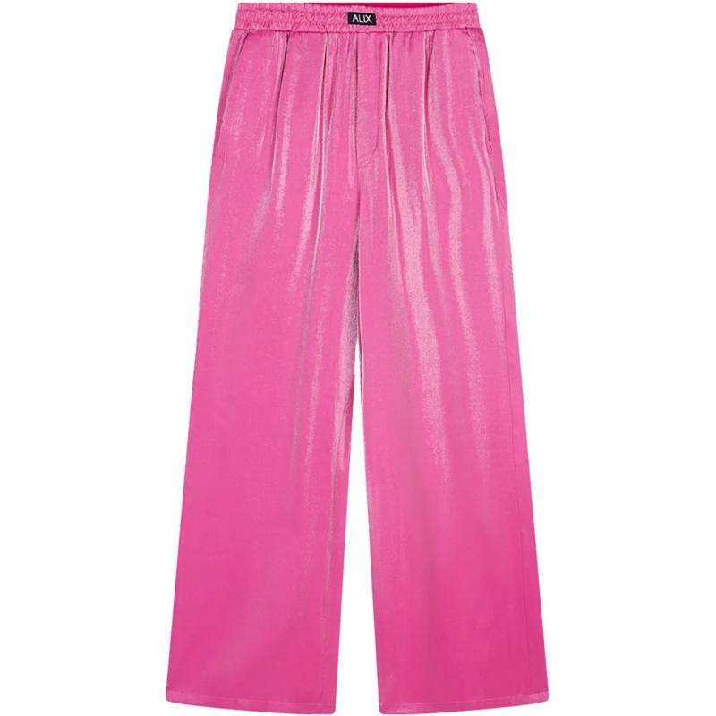 ALIX Pantalon Alix The Label Shine Wide Leg Pants Pantalons Roze rose