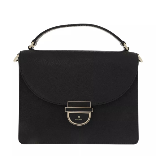 AIGNER Cosima M Handle Bag Black Cartable