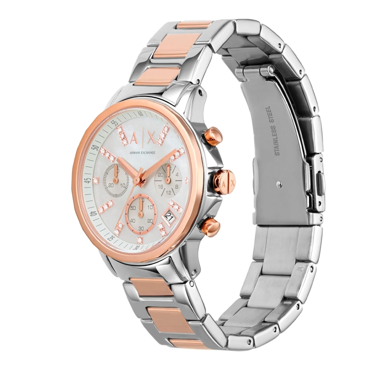 Armani Exchange Automatikuhr AX4331 Ladies Lady Banks Watch Silver/Roségold(Image 4)