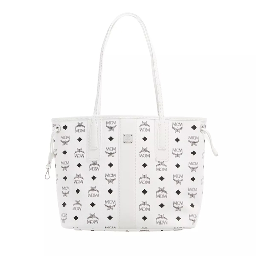 MCM Liz Visetos Shopper Small White Shopping Bag