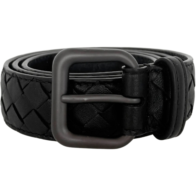 Bottega Veneta Ceinture Bottega Veneta belt in Intrecciato leather 80cm bl schwarz