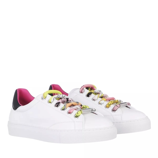Emilio Pucci Sneakers Solid Bianco+Rosa/Giallo Slip-On Sneaker