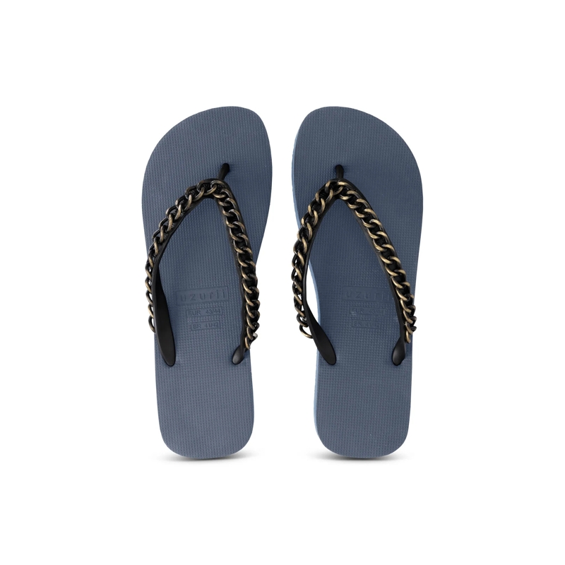 UZURII Flip Flops Zehentrenner Gold Large marine