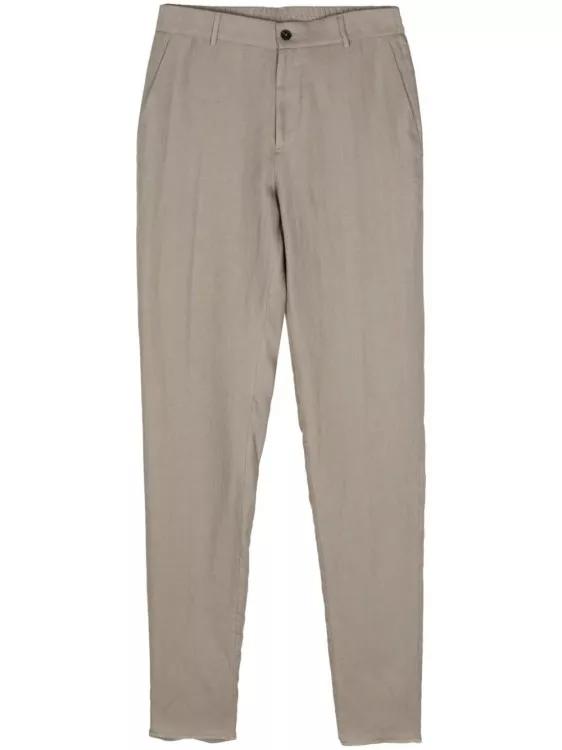 Thumbnail - Peserico - Linen Tailored Trousers - Größe 54 - grau