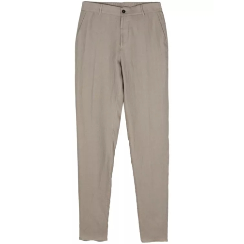 Peserico Linen Tailored Trousers Grey 