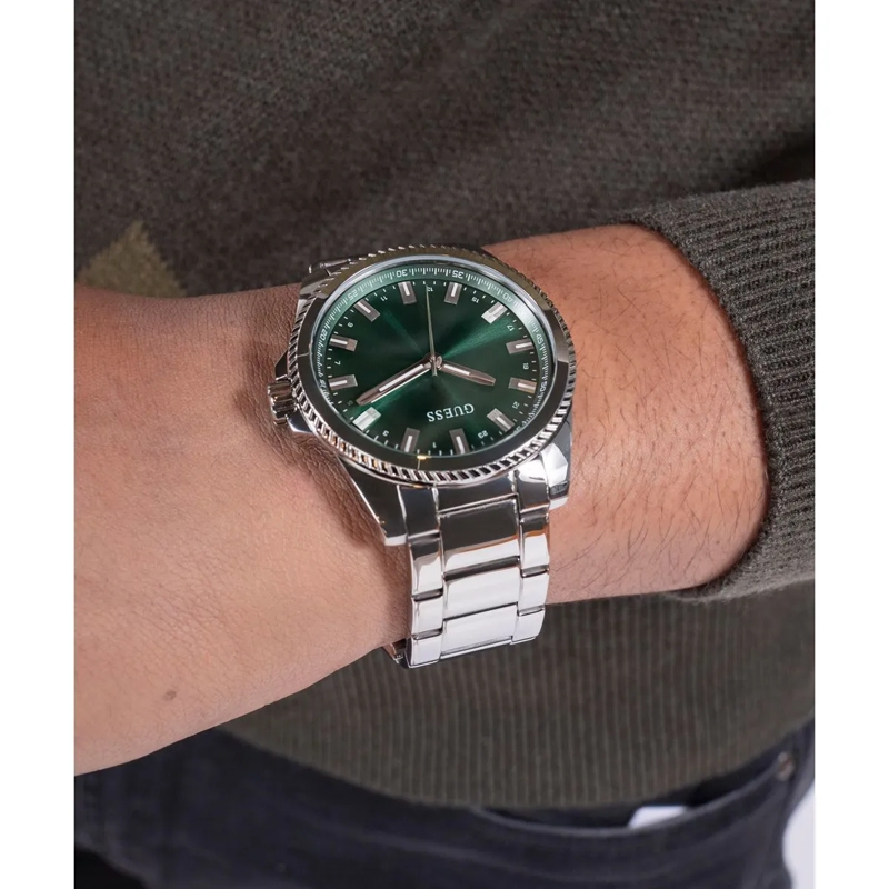 Guess Quarzuhr Quarz-Analoguhr Champ silber(Image 5)