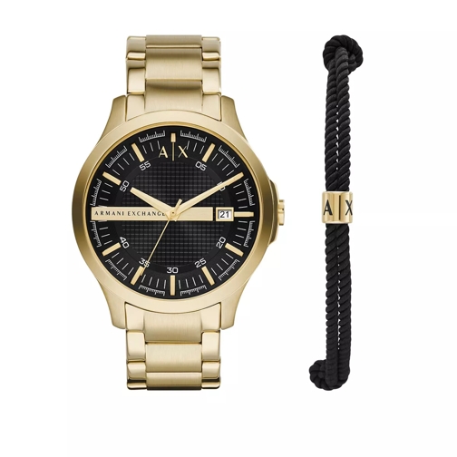 Armani Exchange Three-Hand Stainless Steel Watch and Bracelet  Gold Orologio al quarzo