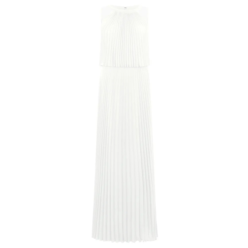 Apart Abendkleid Langes Chiffonkleid creme