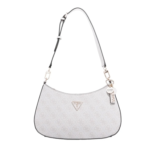 Guess Noelle Top Zip Shoulder Bag Dove Logo Shoulder Bag