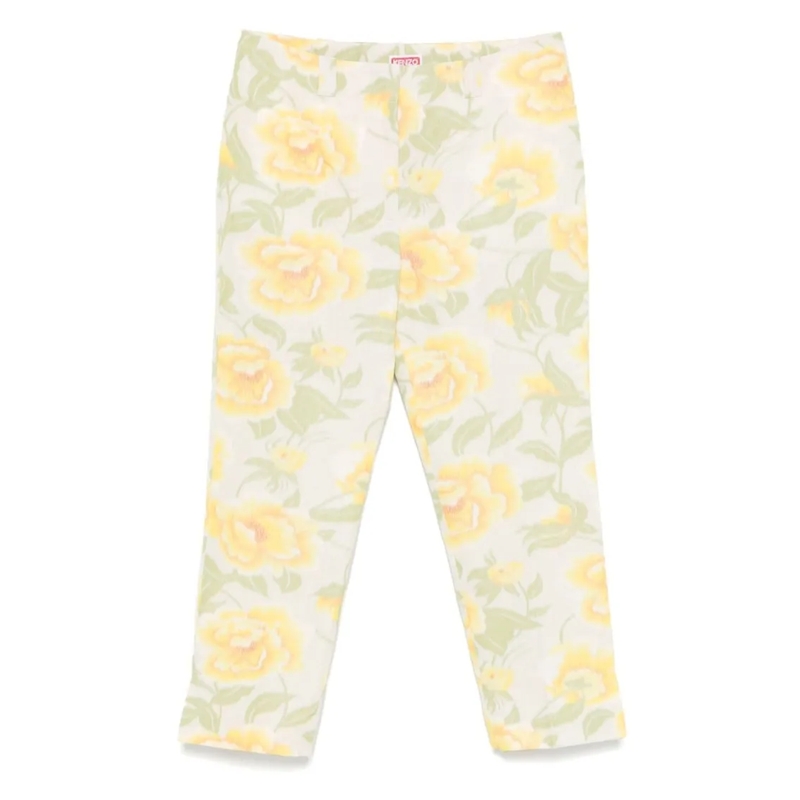 Kenzo  Cropped Trousers With Concealed Fastening Neutrals