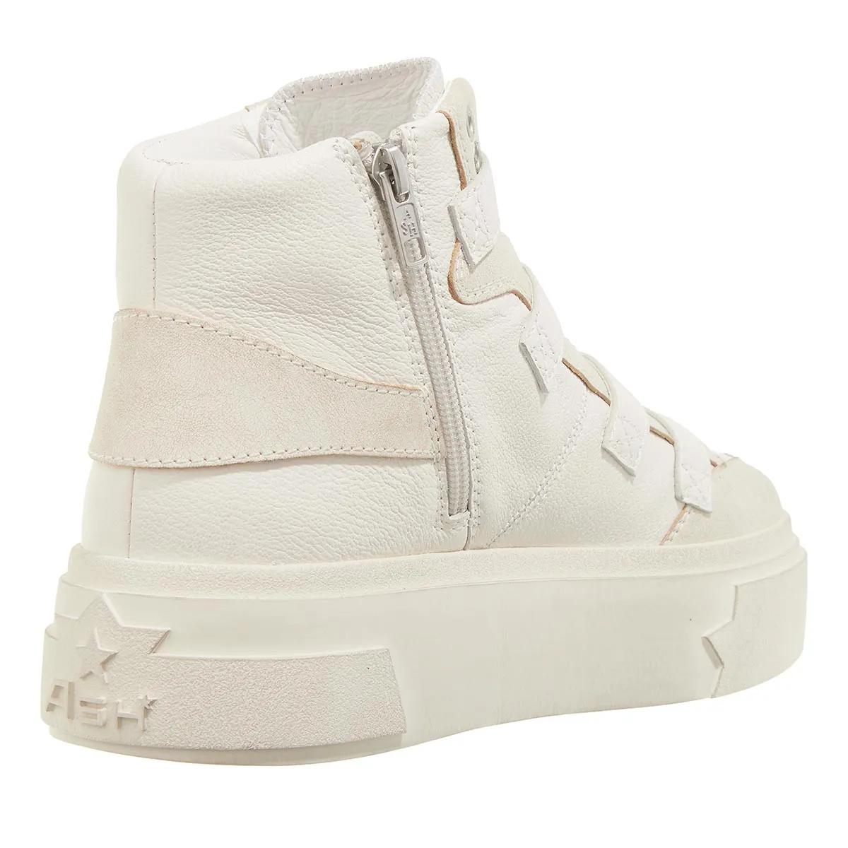 Ash Starmoon Buckle Beige White High Top Sneaker