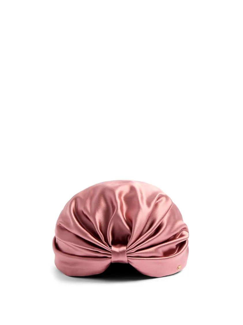 ハット Valentino Garavani Silk Turban With Twisted Front Detail Valentino Garavani Silk Turban With Twisted Front Detail Hat