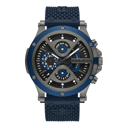 Police Automatikuhr Quarzuhr Surigao blau